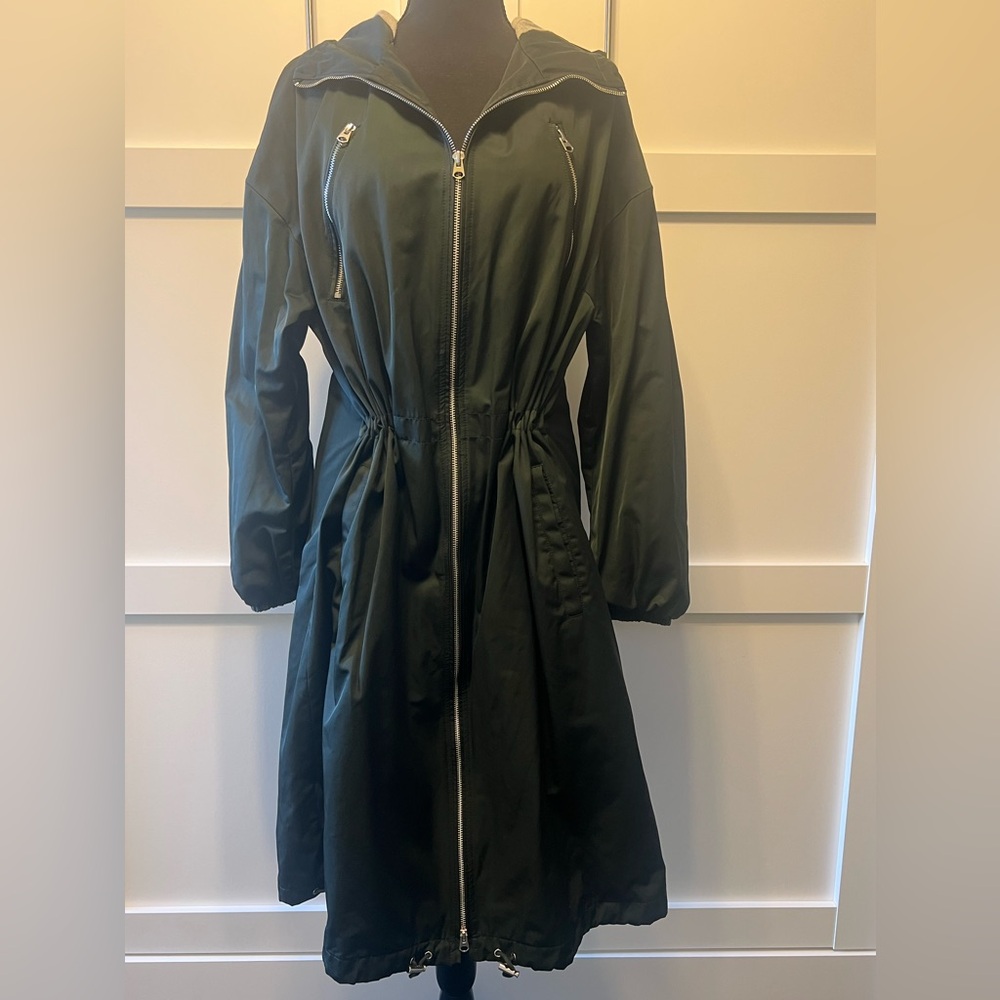TRF Outerwear (ZARA) Long Zip Modern Trench Coat Size S/M